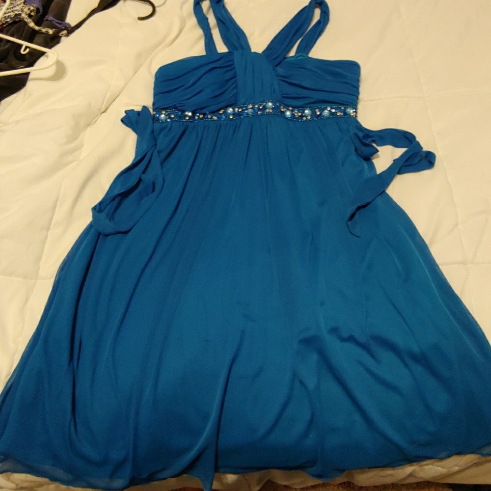Blue dress